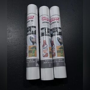 Siser EasyWeed Heat Transfer Vinyl 11.8 X  36in pack Of 3 together